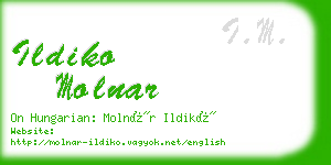 ildiko molnar business card